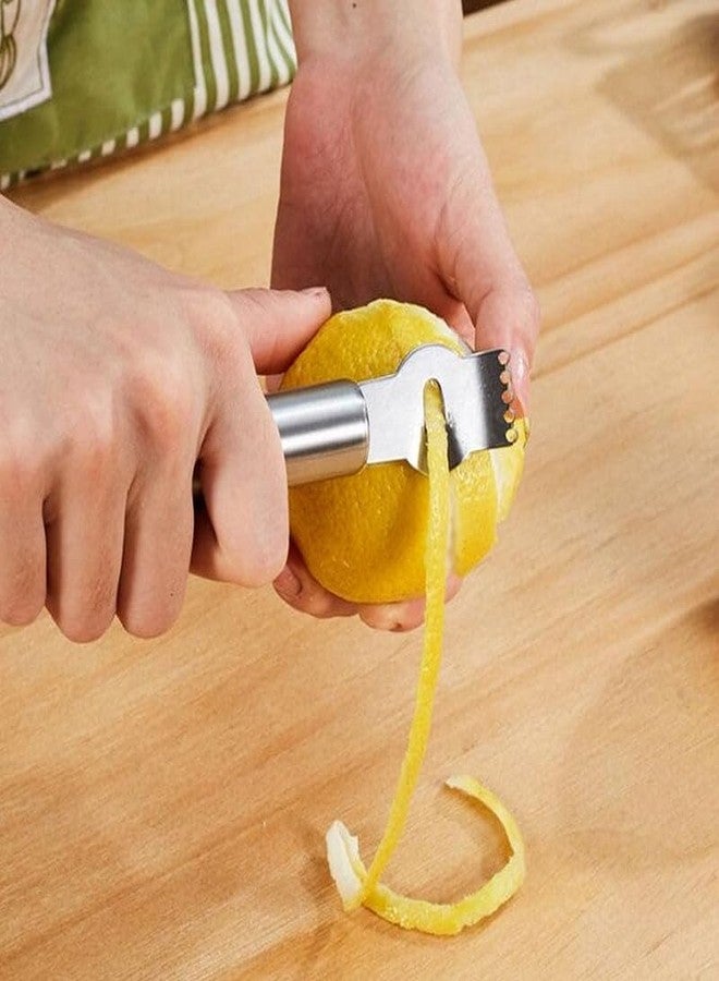MAYANSHH MAYANSH Stainless Steel Lemon Zester, Lemon, Ginger, Garlic, Chopware, for Home, Hotel, Bar & Party 1PC (Multicolor) - Image 3